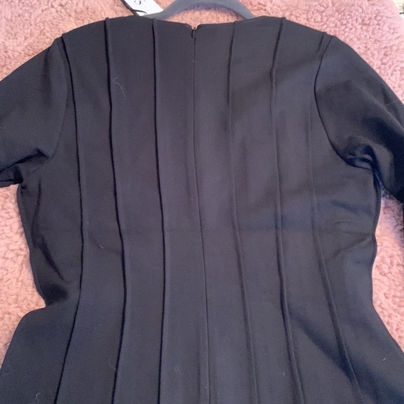 NWT Staci Snider Black With Pintuk Bodice Top Back Zipper New and Stunning - Picture 10 of 12